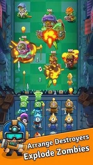 僵尸破坏者合并游戏(zombie destroyer)下载,僵尸破坏者合并,塔防游戏,闯关游戏